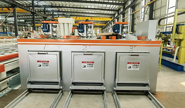 three-chamber drawer mold oven